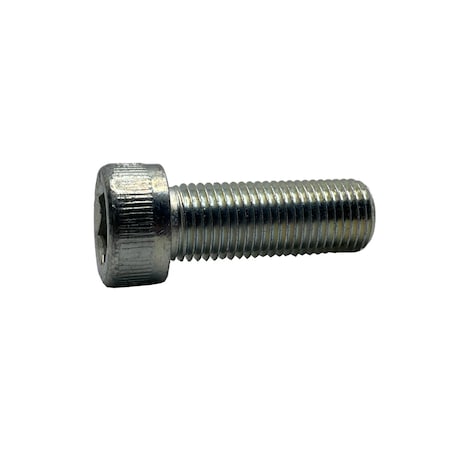 3/8-16 Socket Head Cap Screw, Zinc Plated Steel, 1-1/4 In Length